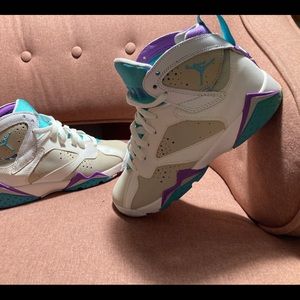 Air Jordan 7 Rtro Grey Mineral Blue Violet GS